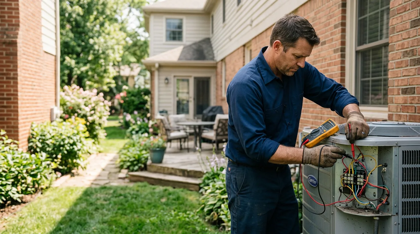 HVAC technician working near Randolph, TX